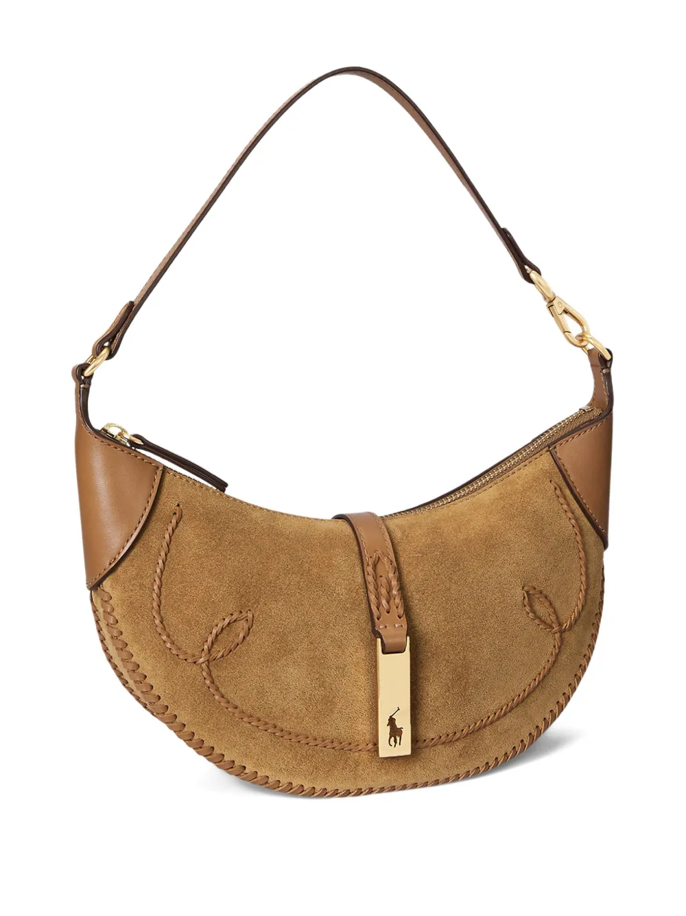 Polo Ralph Lauren Leren schoudertas Beige