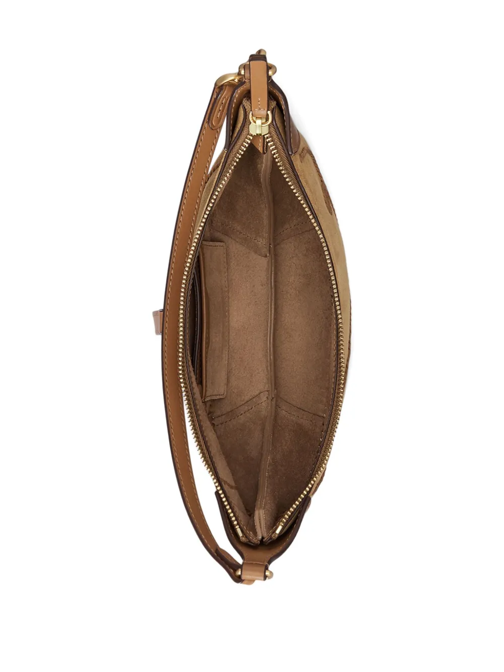 Polo Ralph Lauren Leren schoudertas Beige