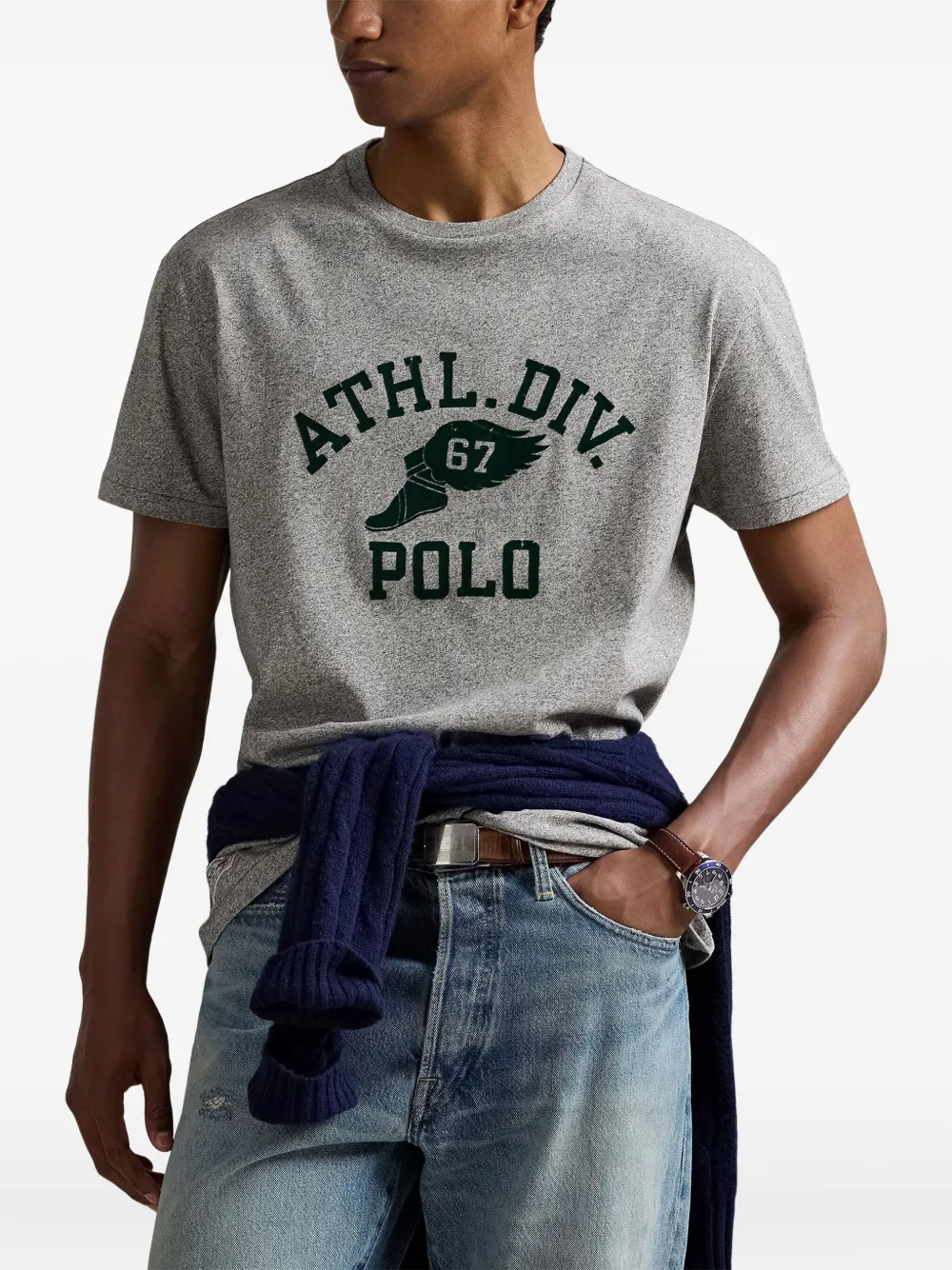 Polo Ralph Lauren T-shirt met logo Grijs