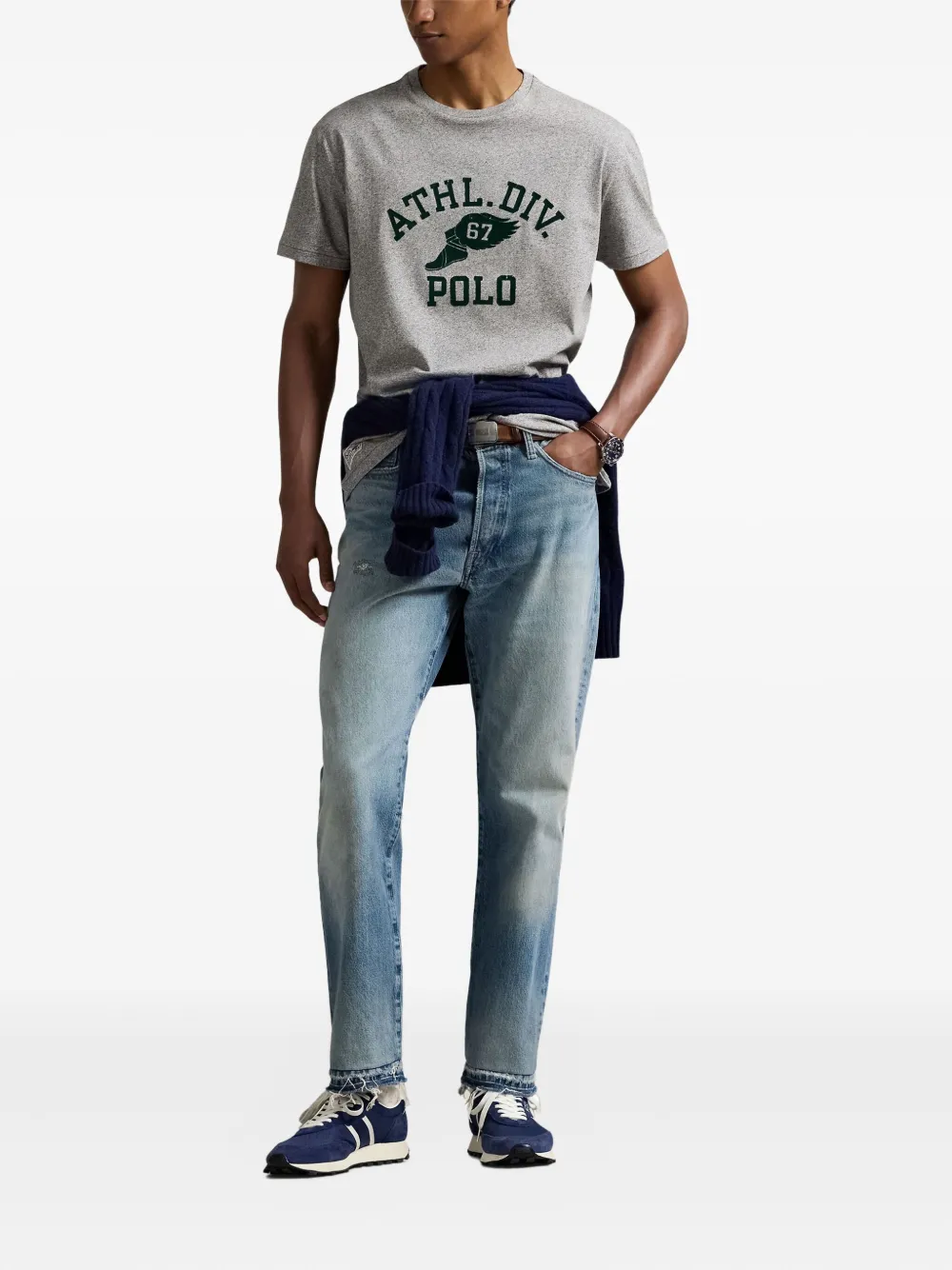 Polo Ralph Lauren T-shirt met logo Grijs