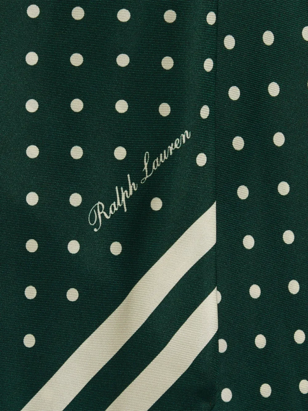 Ralph Lauren Purple Label Sjaal met stippen Groen