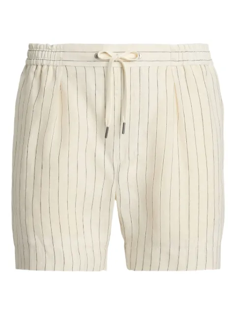 Ralph Lauren Purple Label pinstripe drawstring shorts