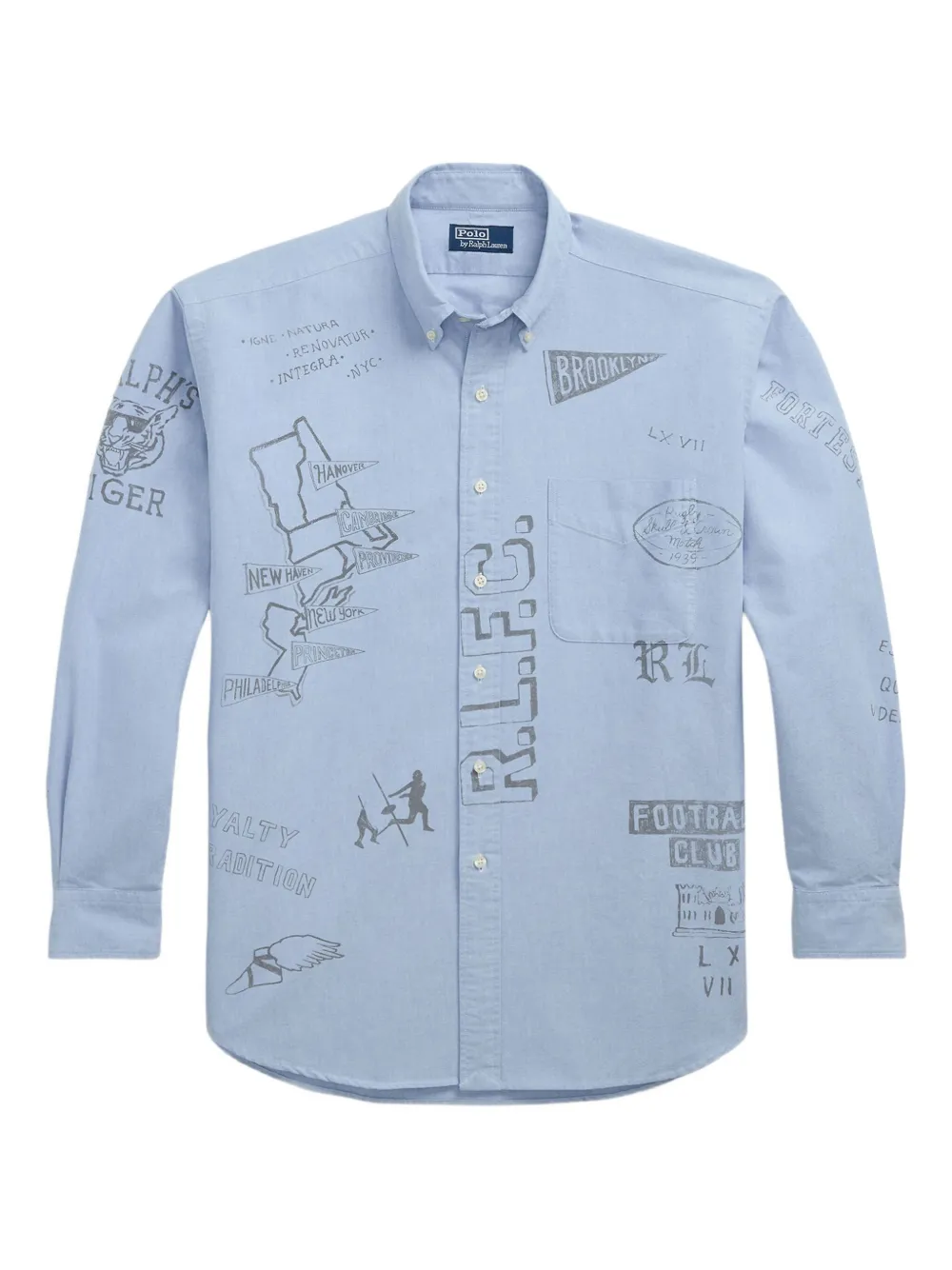 Polo Ralph Lauren グラフィック シャツ - ブルー Polo Ralph Lauren グラフィック シャツ - ブルー