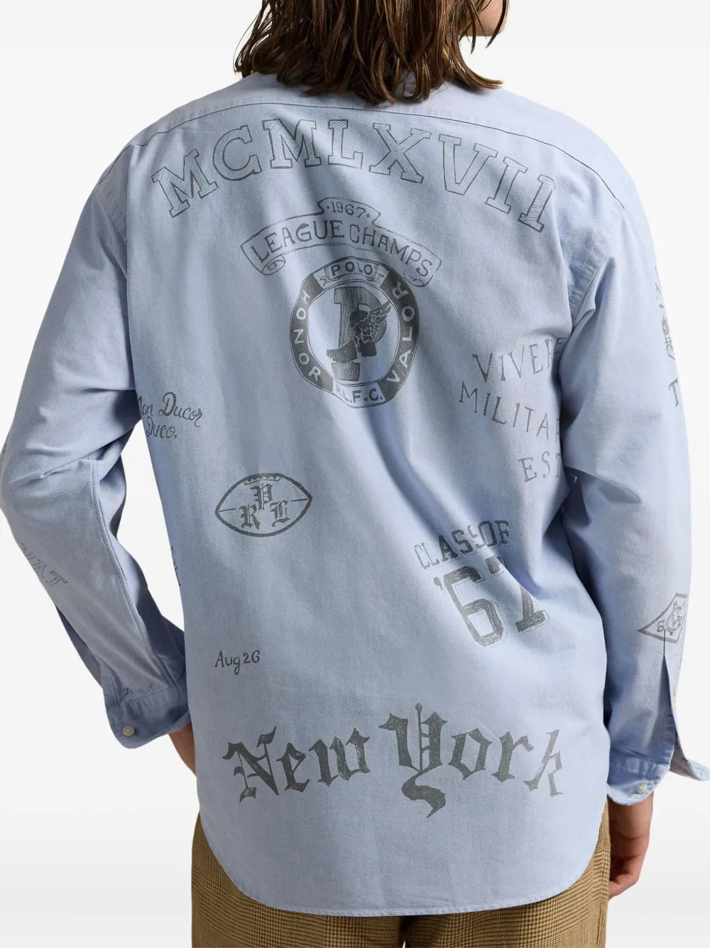 Polo Ralph Lauren Overhemd met grafische print Blauw