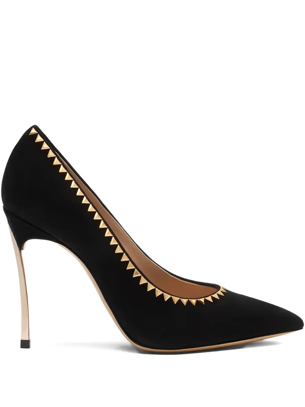 Casadei 100 mm stiletto pumps met studs Zwart