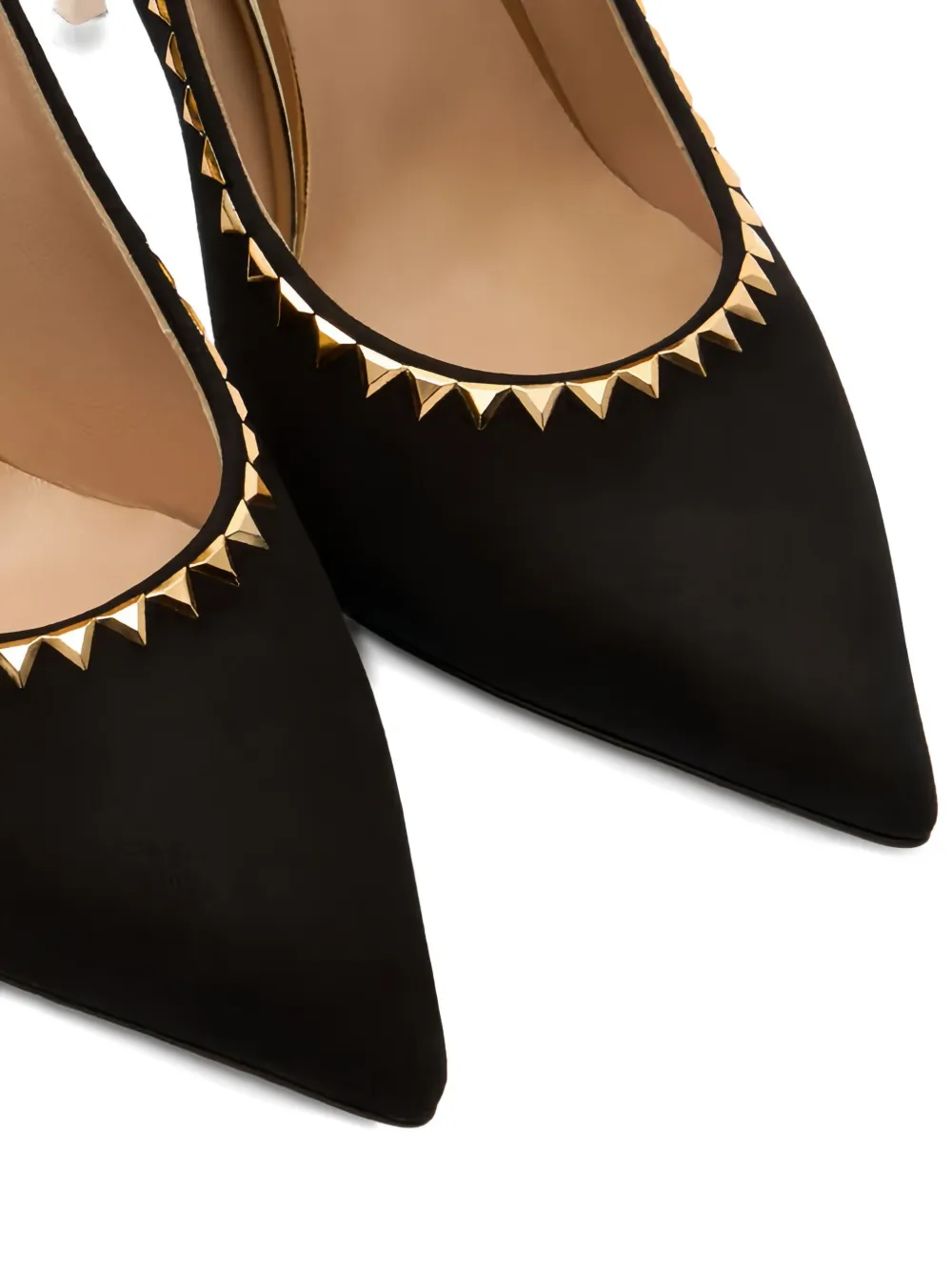 Casadei 100 mm stiletto pumps met studs Zwart