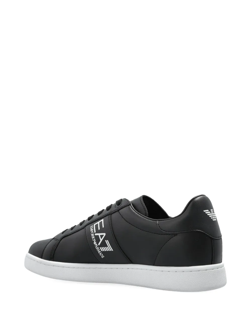 Ea7 Emporio Armani logo-embellished low-top sneakers Black