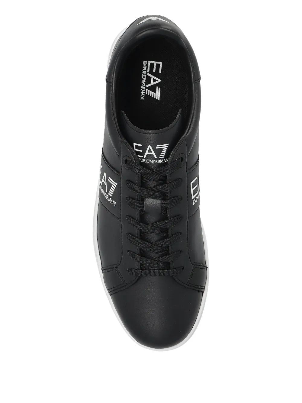 Ea7 Emporio Armani logo-embellished low-top sneakers Black