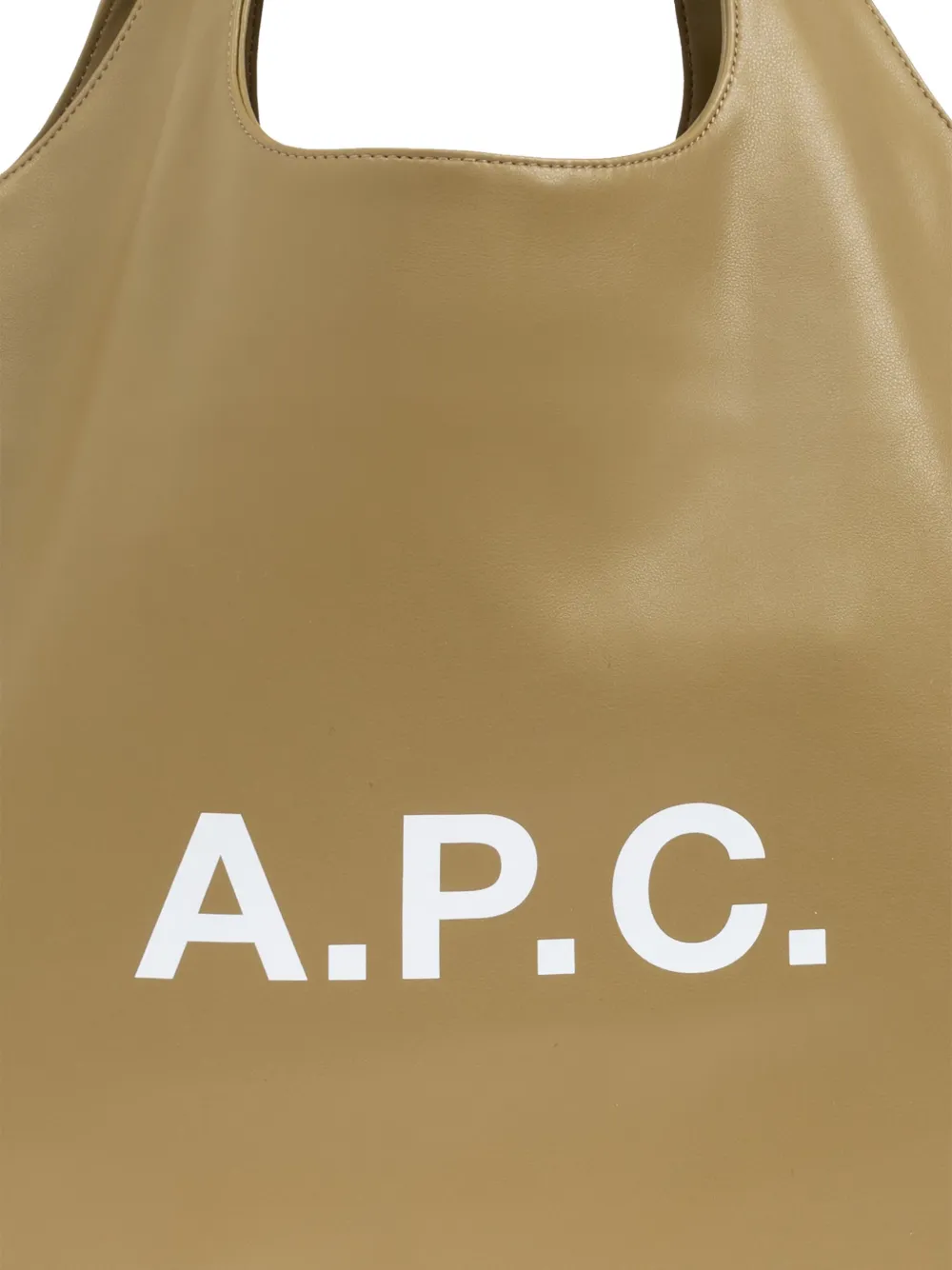 A.P.C. Shopper met logoprint Beige