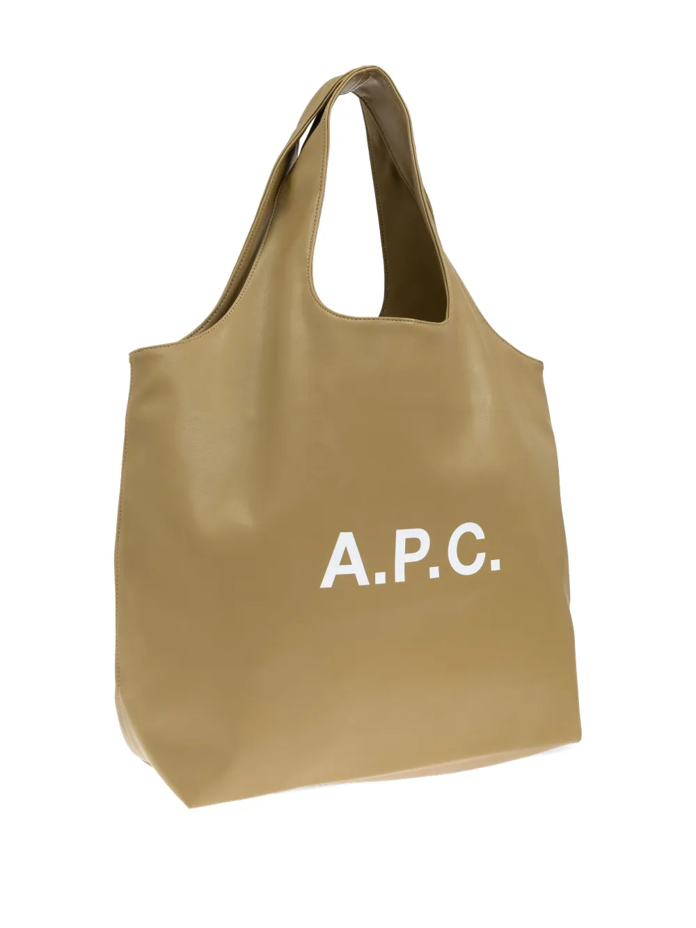 A.P.C. Shopper met logoprint Beige