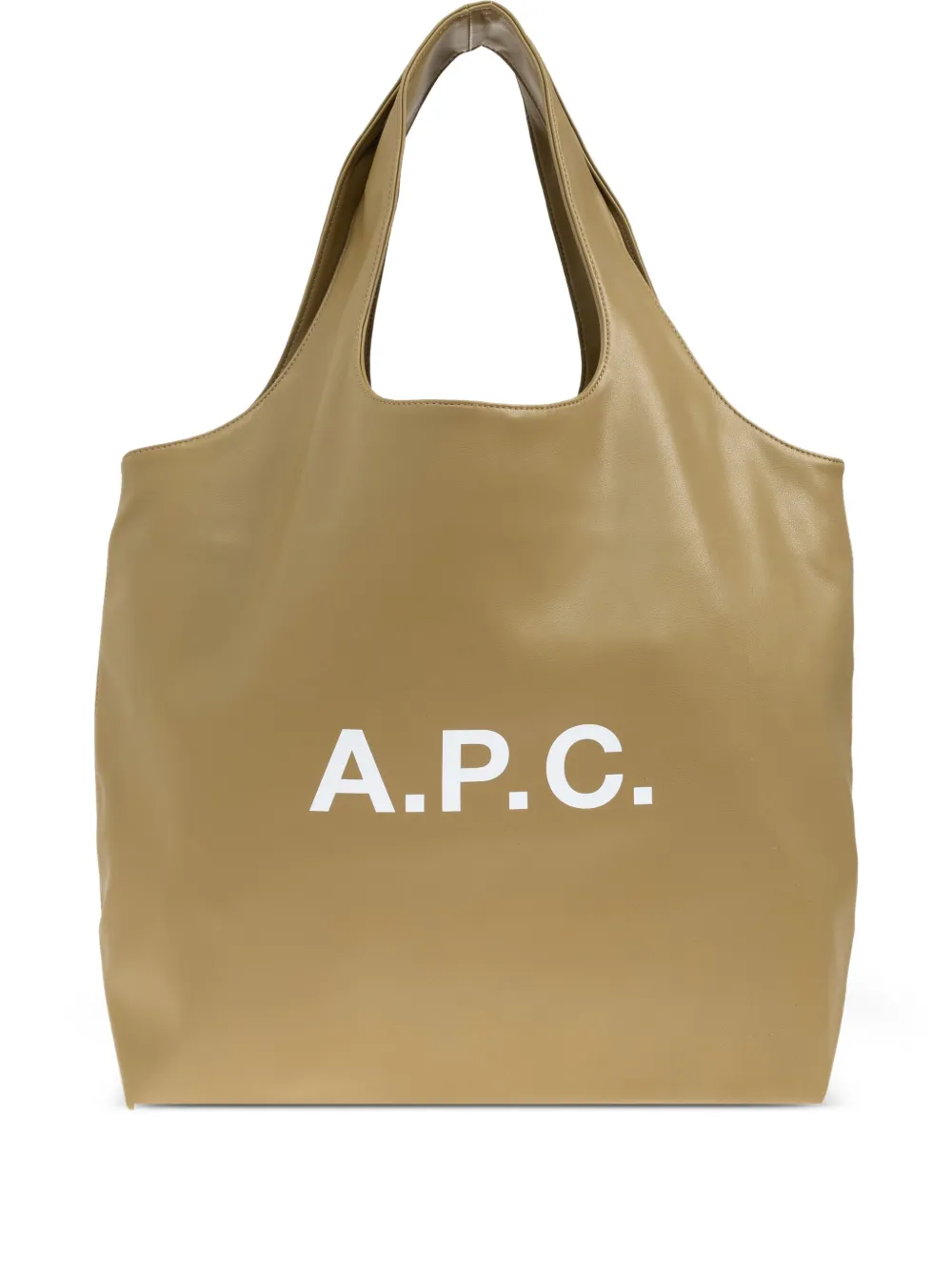 A.P.C. sac à main à logo imprimé | tons neutres | Image 1