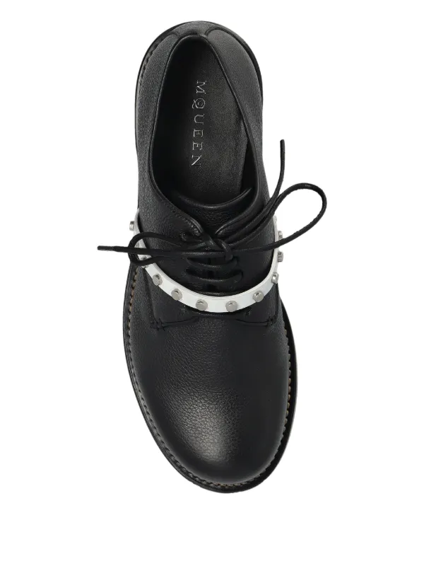 Alexander McQueen レザー ダービーシューズ | FARFETCH JP