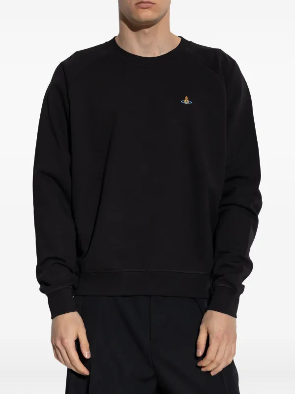 Vivienne Westwood crew-neck Embroidered Sweatshirt | Black | FARFETCH