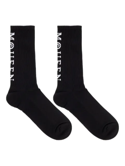 Alexander McQueen logo-embellished ribbed socks