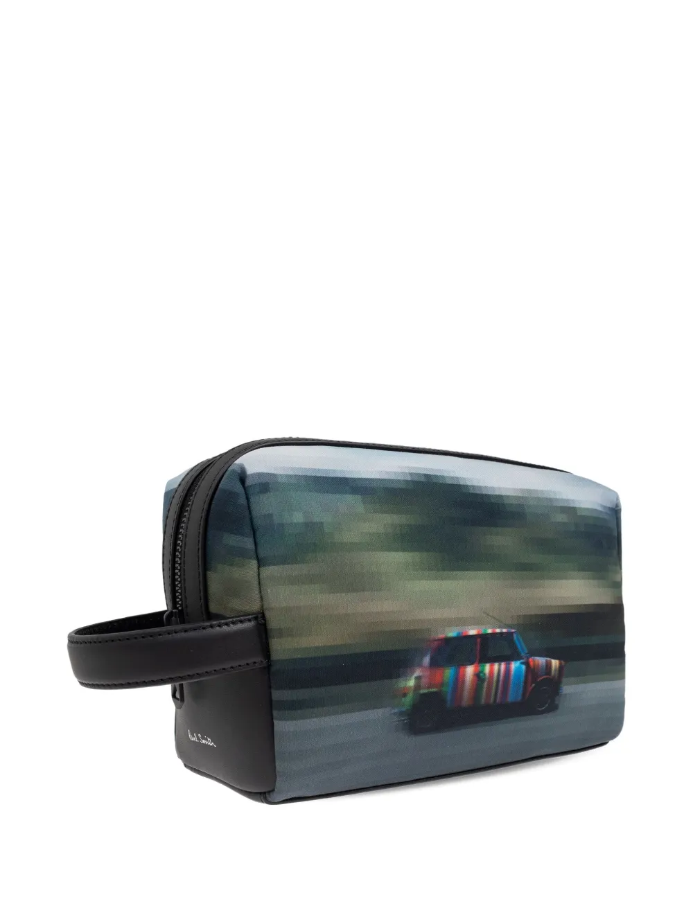Paul Smith Toilettas met autoprint Grijs