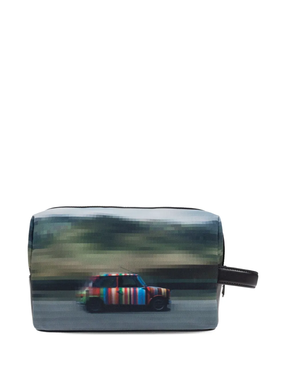 Paul Smith Toilettas met autoprint Grijs