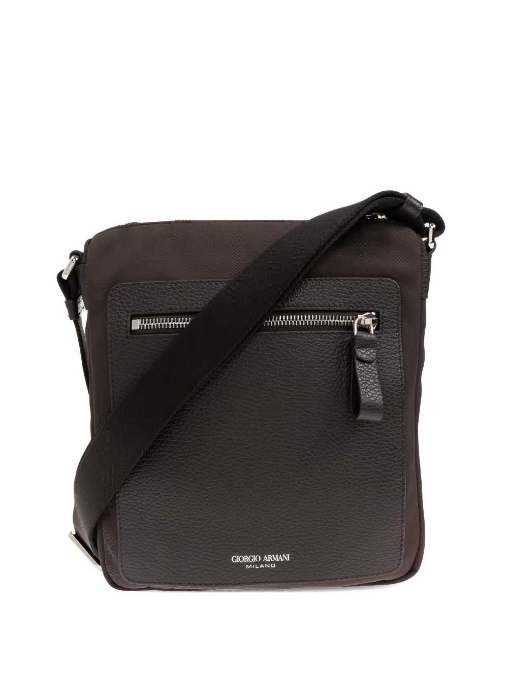Giorgio Armani Borsa a tracolla con logo | marrone | Image 1