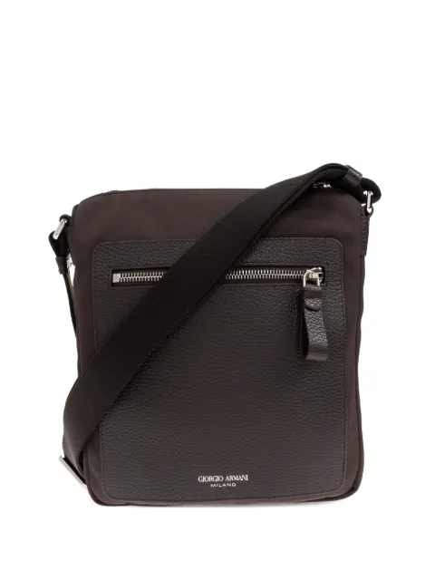 Giorgio Armani logo-stamp crossbody bag