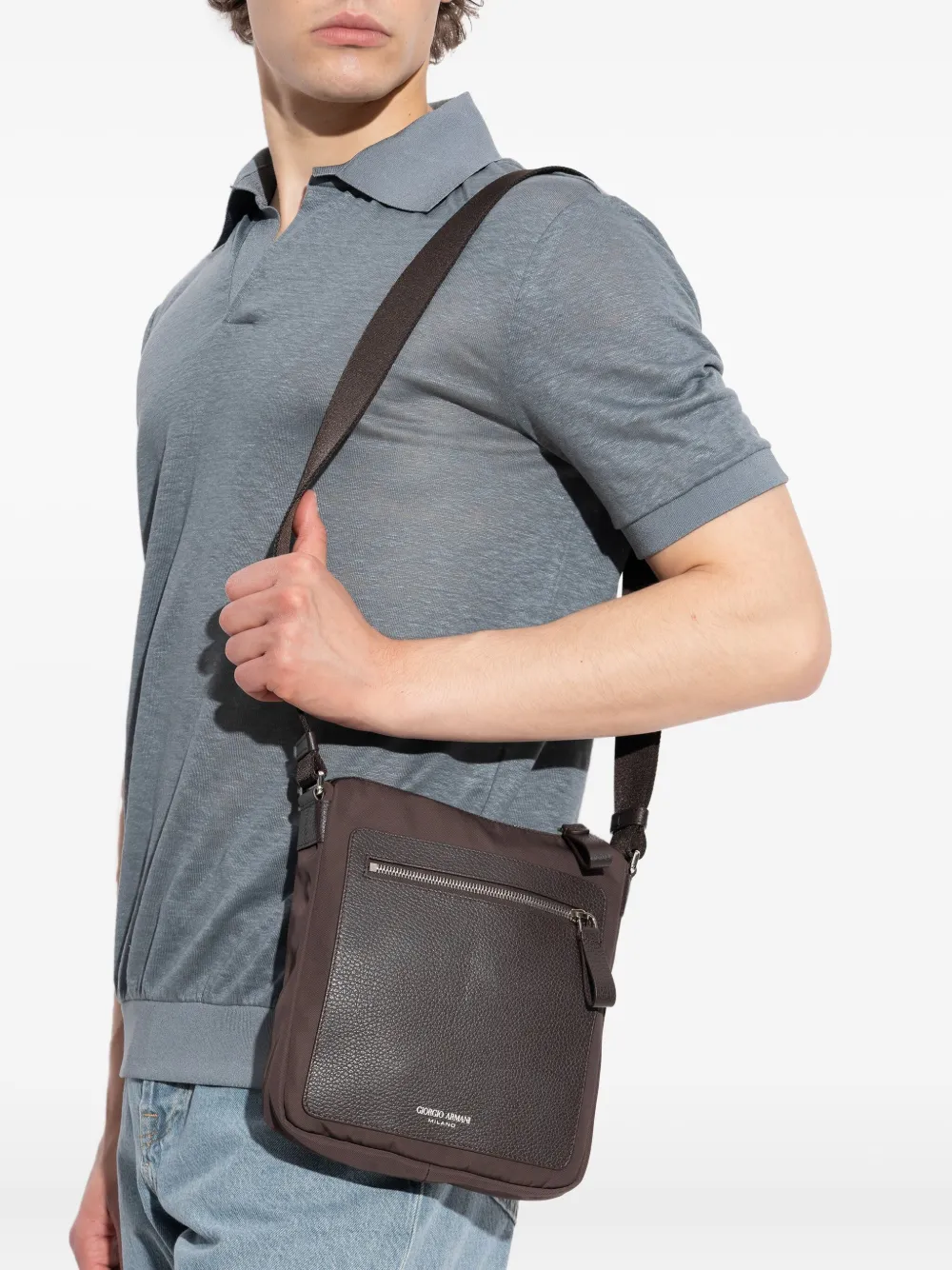 Giorgio Armani Borsa a tracolla con logo | Image 2