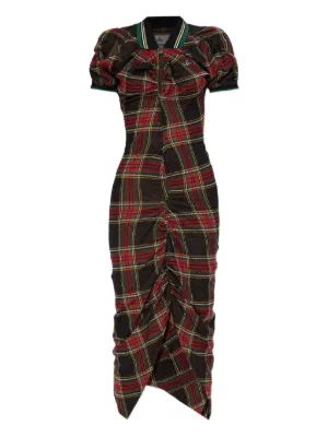 【Vivienne Westwood】Anna チェック柄 コットン ミニ ドレス Anna plaid cotton minidress in multicoloured - Vivienne