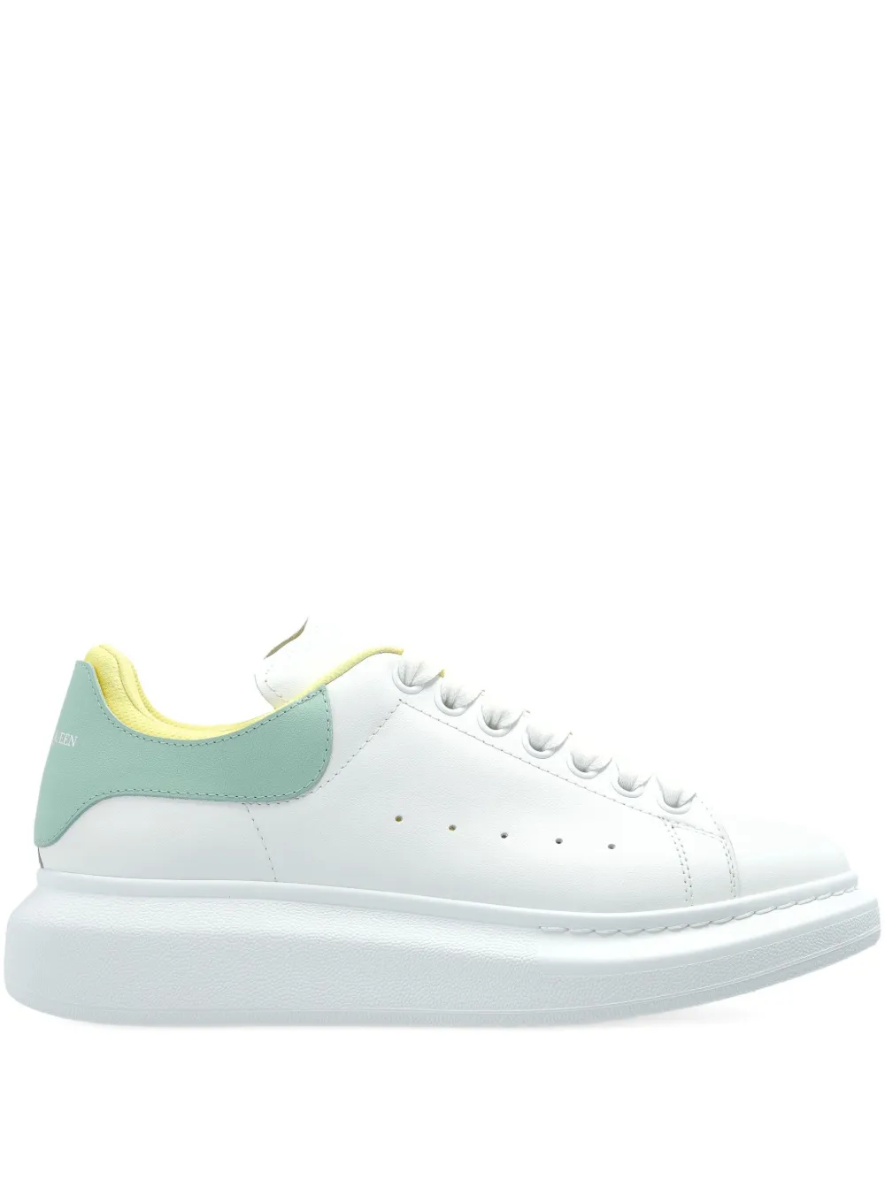 Alexander McQueen プラットフォーム レザースニーカー - ホワイト Alexander McQueen プラットフォーム レザースニーカー - ホワイト