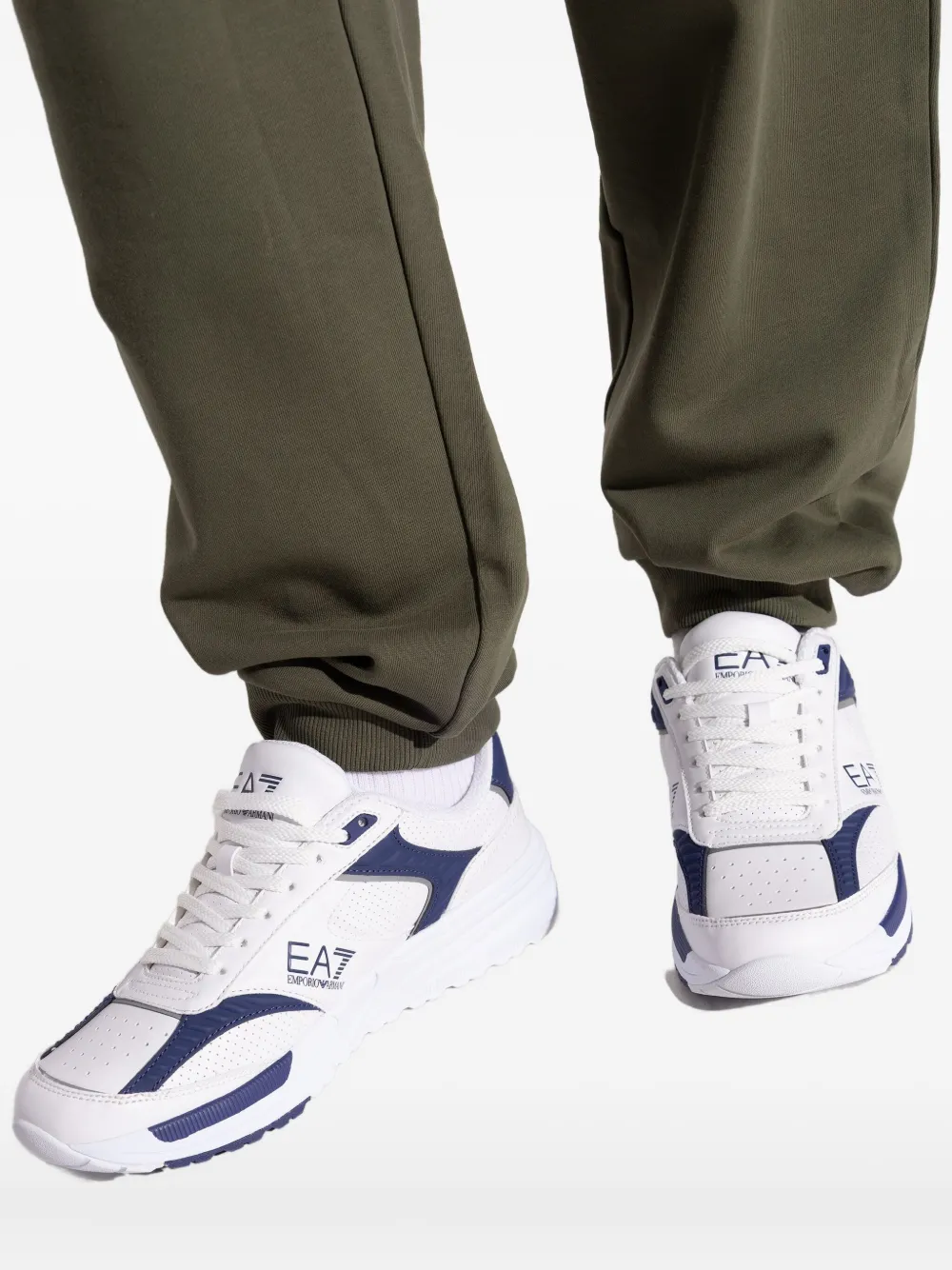 Ea7 Emporio Armani Hardloopschoenen met mesh vlakken Wit