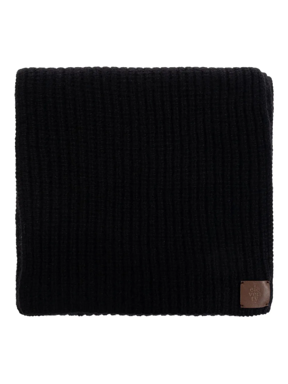 Eleventy ribbed scarf | Black | Image 1