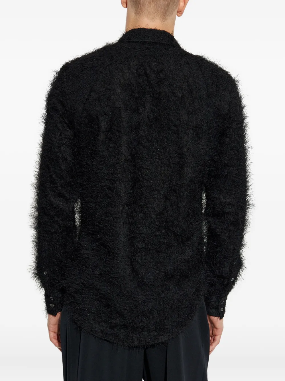 Alexander McQueen T-shirt van imitatiebont Zwart