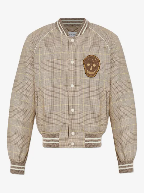 Alexander McQueen checked bomber jacket