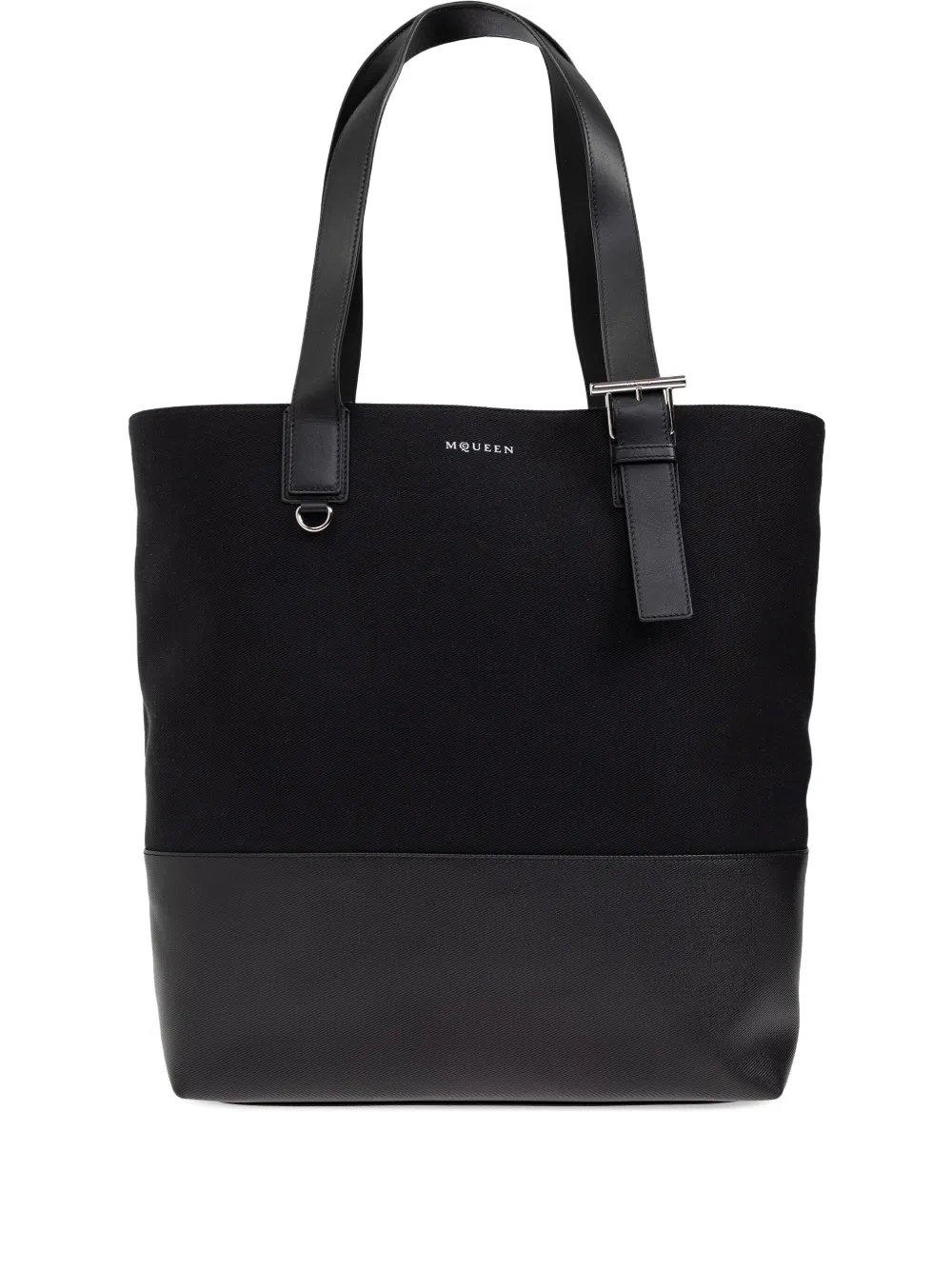 Alexander McQueen Leren shopper Zwart