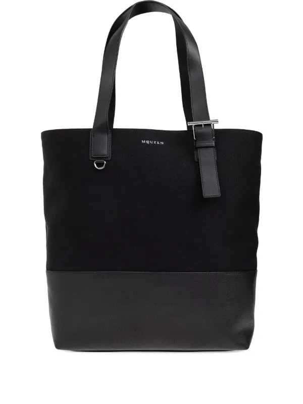 ✨Alexander McQUEEN レザー トートバッグ Alexander McQueen レザー トートバッグ | ブラック | FARFETCH JP