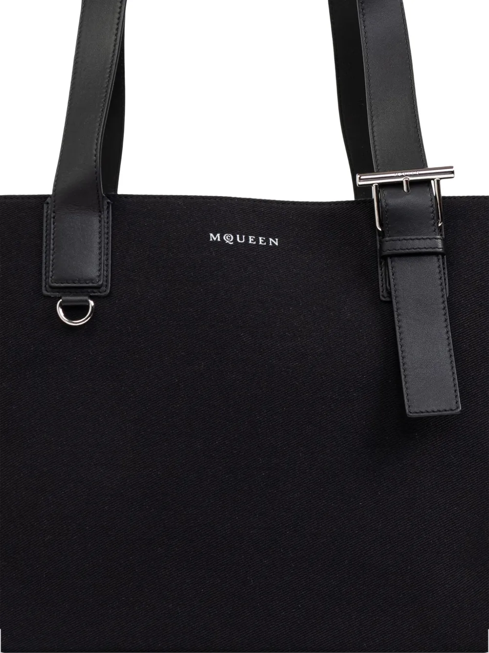 【美品】Alexander McQueen 極上トートバッグ 肩掛け ブラック McQueen ペンダント トートバッグ | ブラック | Alexander