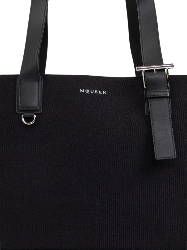 Alexander McQueen 黒 トートバッグ Alexander McQueen レザー トートバッグ | ブラック | FARFETCH JP