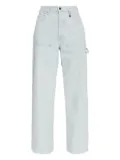 AMIRI logo-charm carpenter jeans - Blue