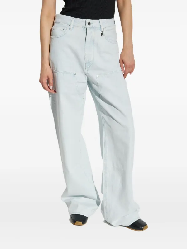 AMIRI ロゴチャーム ジーンズ | ブルー | FARFETCH JP