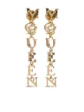 Alexander McQueen logo-charm earrings - Gold