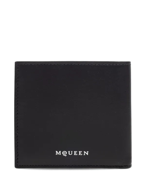 Alexander McQueen skull-plaque bi-fold Wallet | Black | FARFETCH