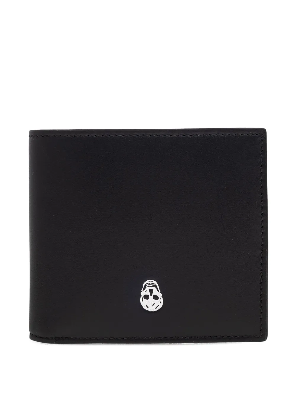 Alexander McQueen skull-plaque bi-fold wallet | Black | Image 1