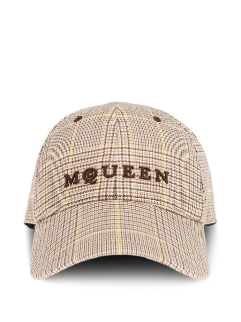 Alexander McQueen checked baseball cap