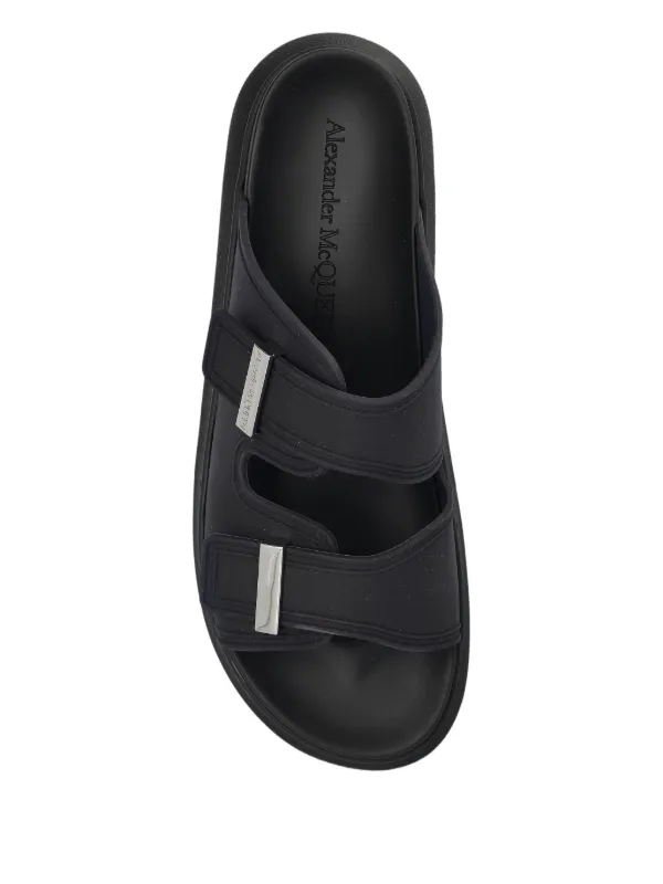 Alexander McQueen round-toe Sandals | Black | FARFETCH Alexander McQueen round-toe Sandals | Black | FARFETCH