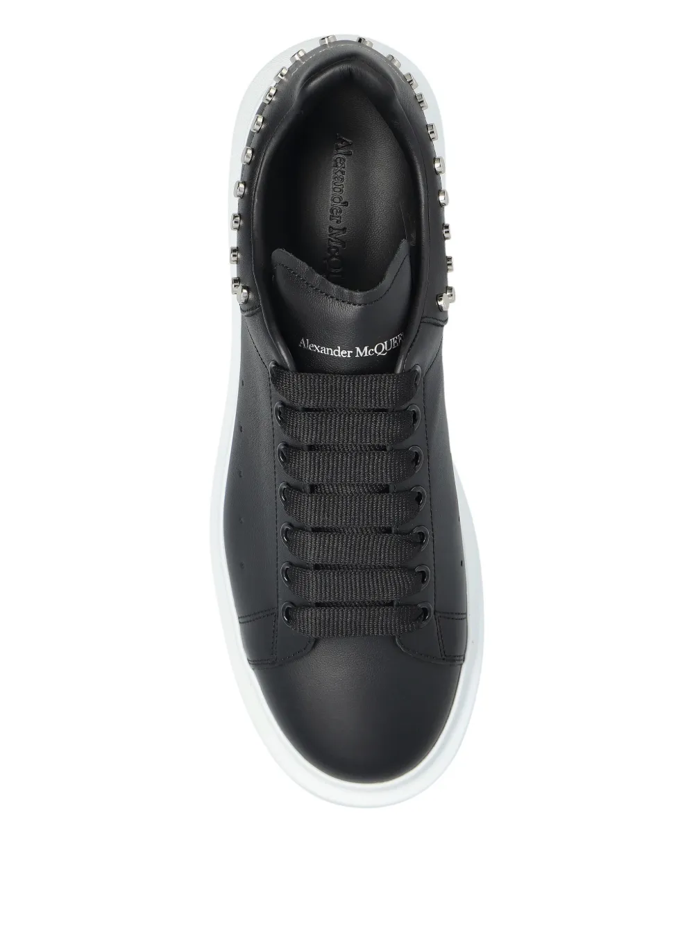 Alexander McQueen Leren sneakers Zwart