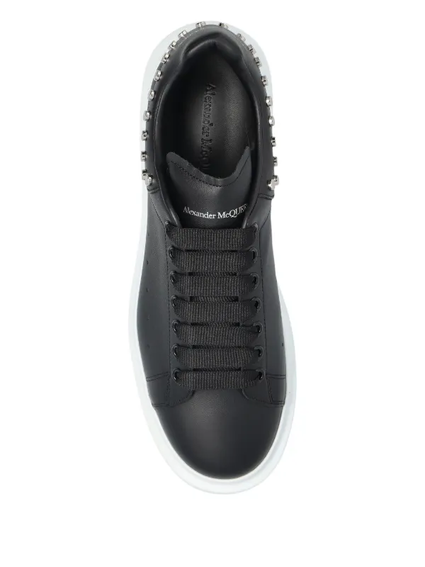 Alexander McQueen レザースニーカー | ブラック | FARFETCH JP