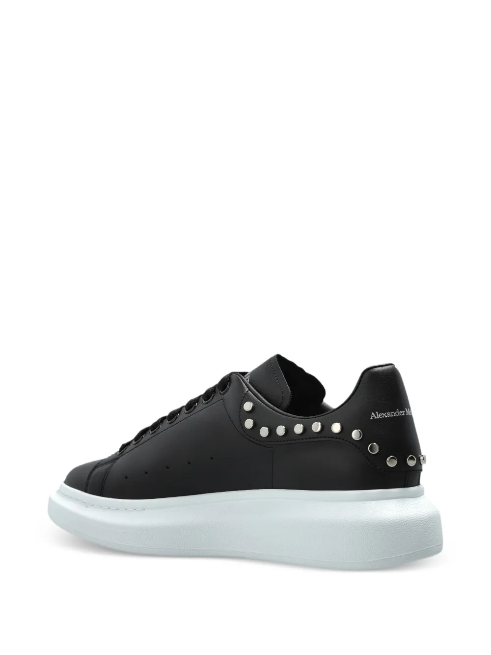 Alexander McQueen Leren sneakers Zwart