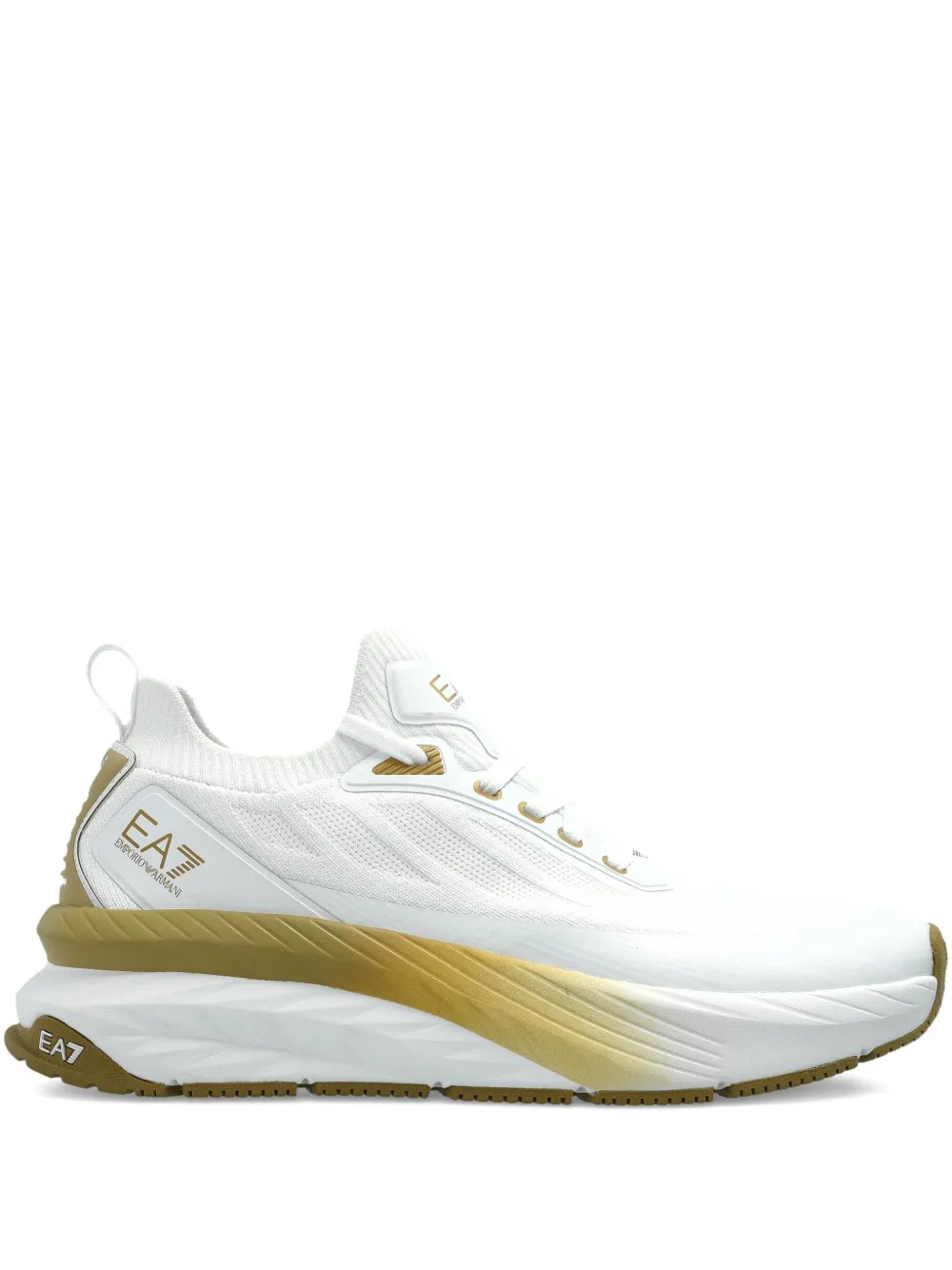Ea7 Emporio Armani Sneakers met chunky zool Wit