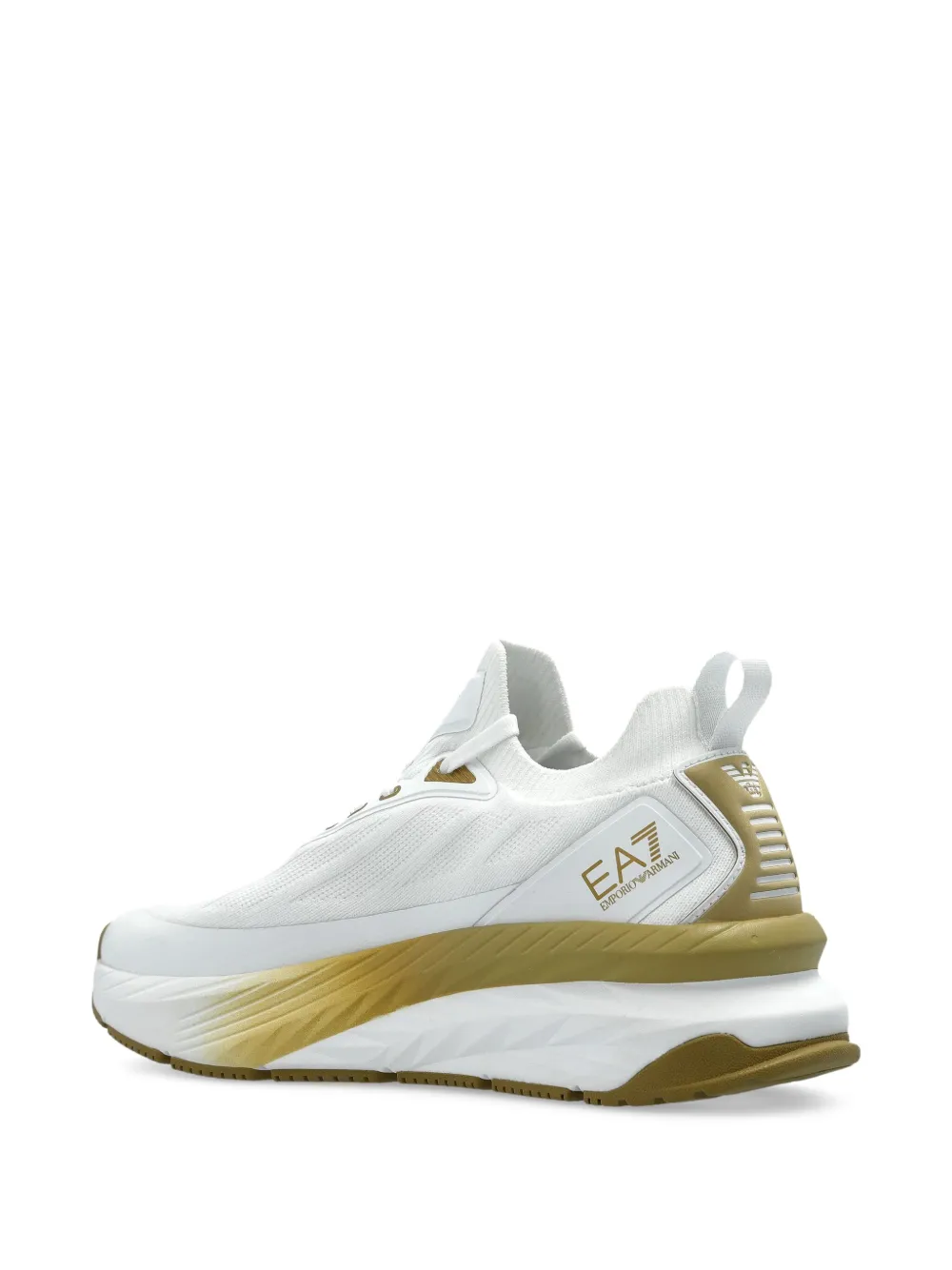 Ea7 Emporio Armani Sneakers met chunky zool Wit