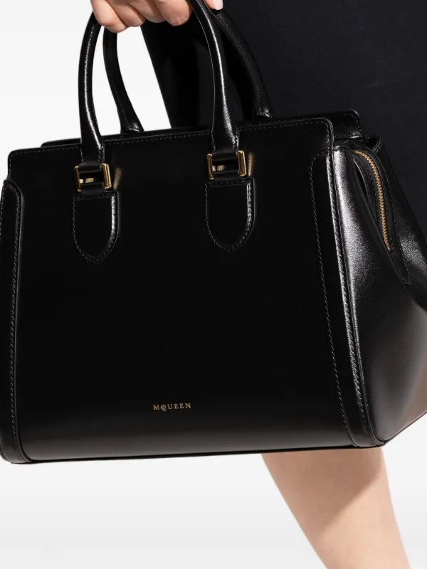 ✨Alexander McQUEEN レザー トートバッグ Alexander McQueen レザー トートバッグ | ブラック | FARFETCH JP