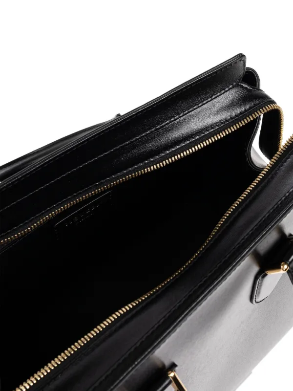 Alexander McQueen レザー トートバッグ | ブラック | FARFETCH JP