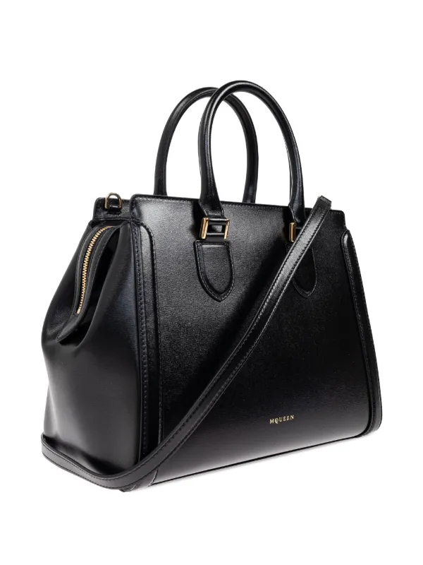 ✨Alexander McQUEEN レザー トートバッグ Alexander McQueen レザー トートバッグ | ブラック | FARFETCH JP