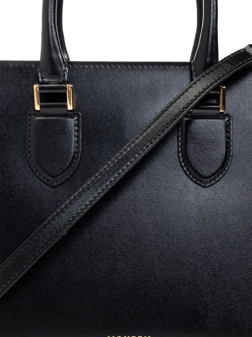 Alexander McQueen Leren shopper Zwart