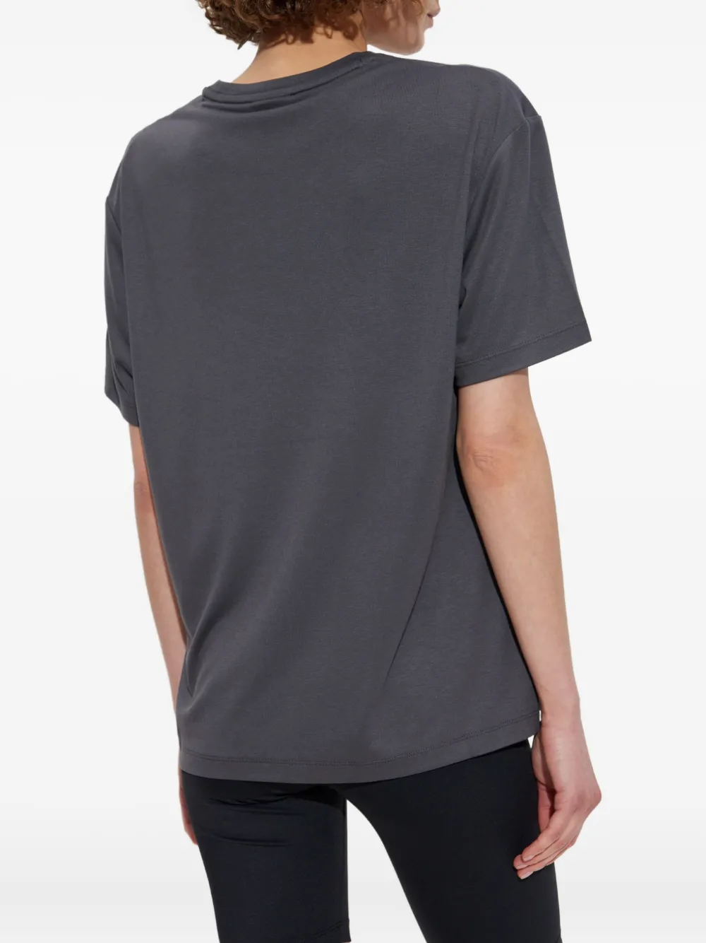 Ea7 Emporio Armani T-shirt met logoplakkaat Grijs